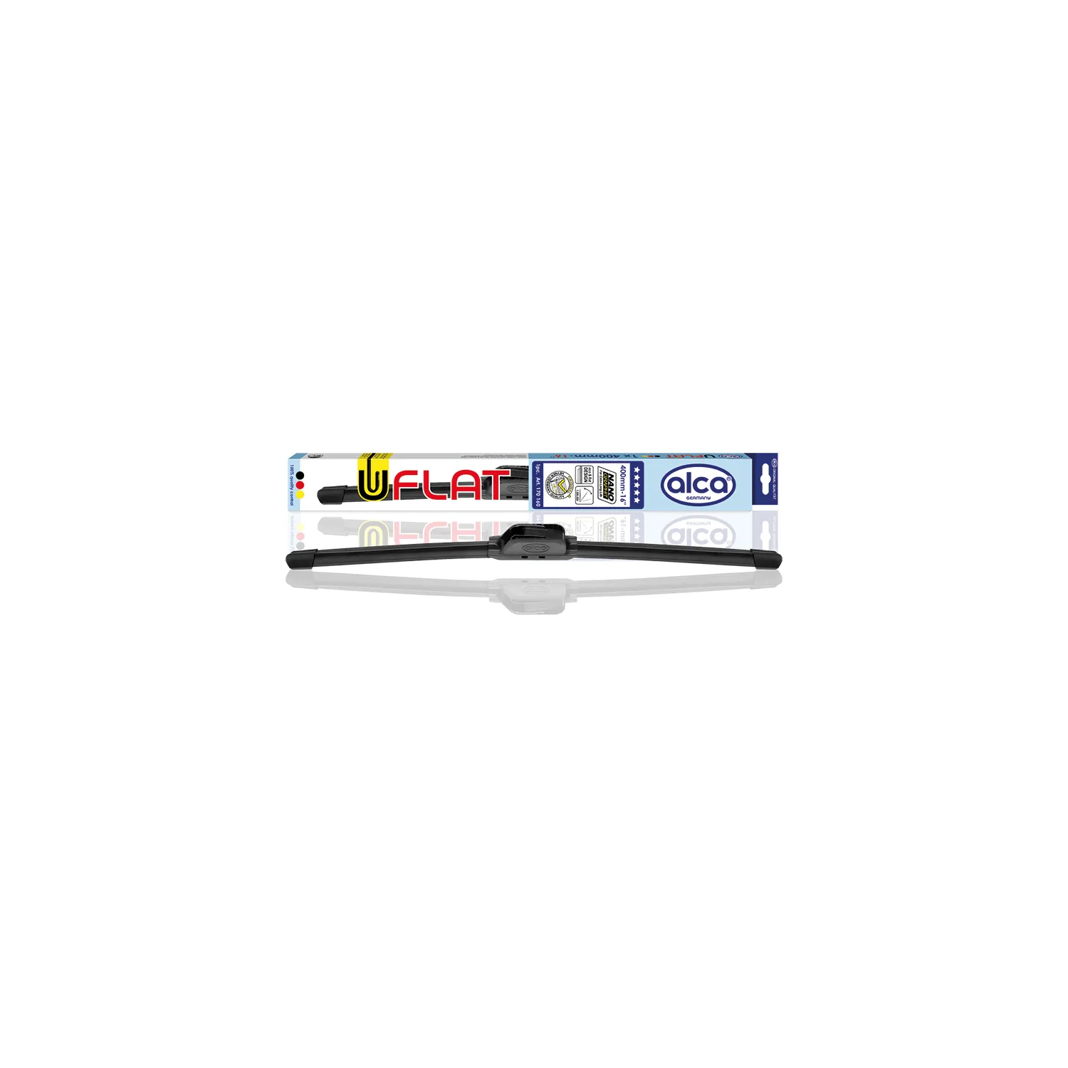 Щетка стеклоочистителя AL-170160 U-FLAT 400мм (16) бескаркасная 1 50 ALCA AL170160