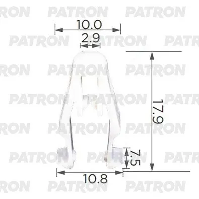 Скоба крепежная для Hyundai Kia PATRON P37-3848