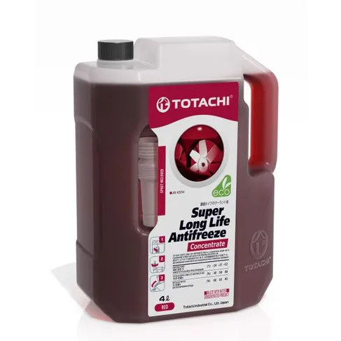 Антифриз TOTACHI Super LLA Red G12+ концентрат красный 4 л 4589904928109