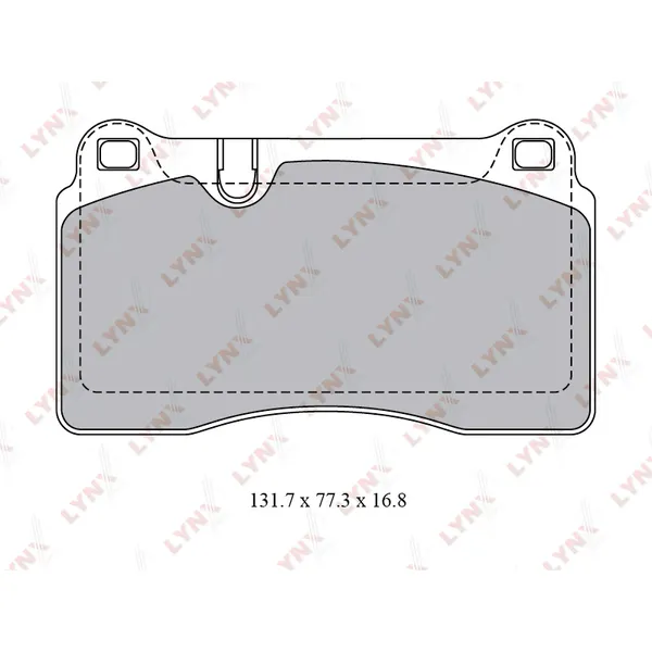 Колодки передние LYNXauto BD-8028
