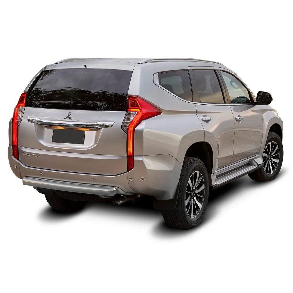 Защита заднего бампера d76 Rival для Mitsubishi Pajero Sport III 2016-н.в., нерж. сталь, R.4012.009