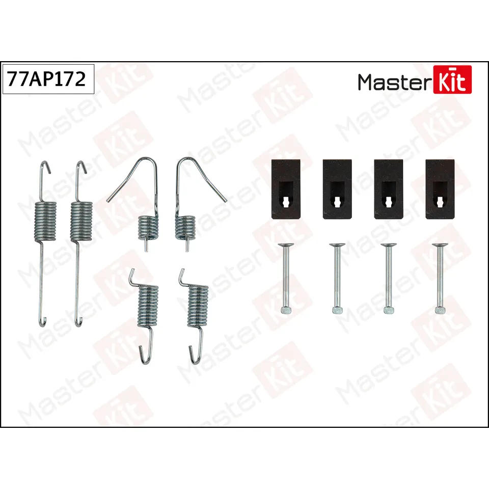 77AP172 MasterKit Комплект установочный тормозных колодок