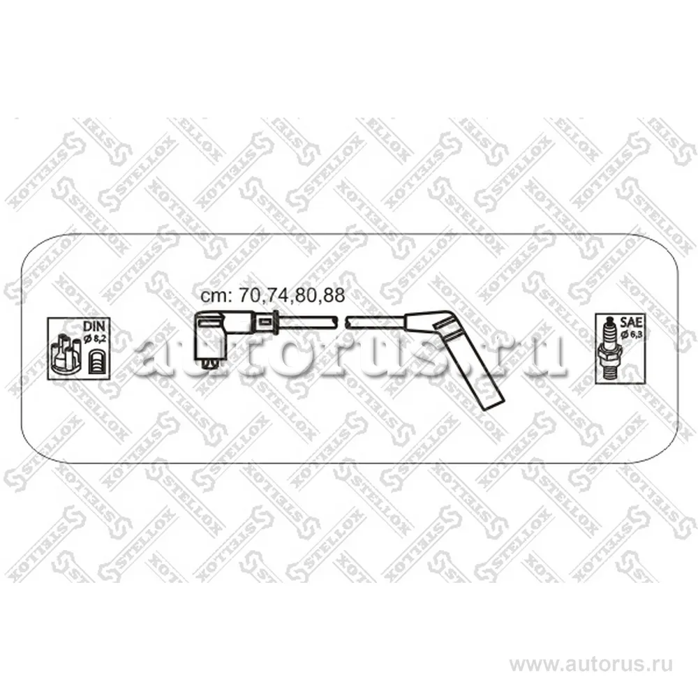 К-кт проводов mitsubishi colt 1.3 92 STELLOX 10-38324-SX