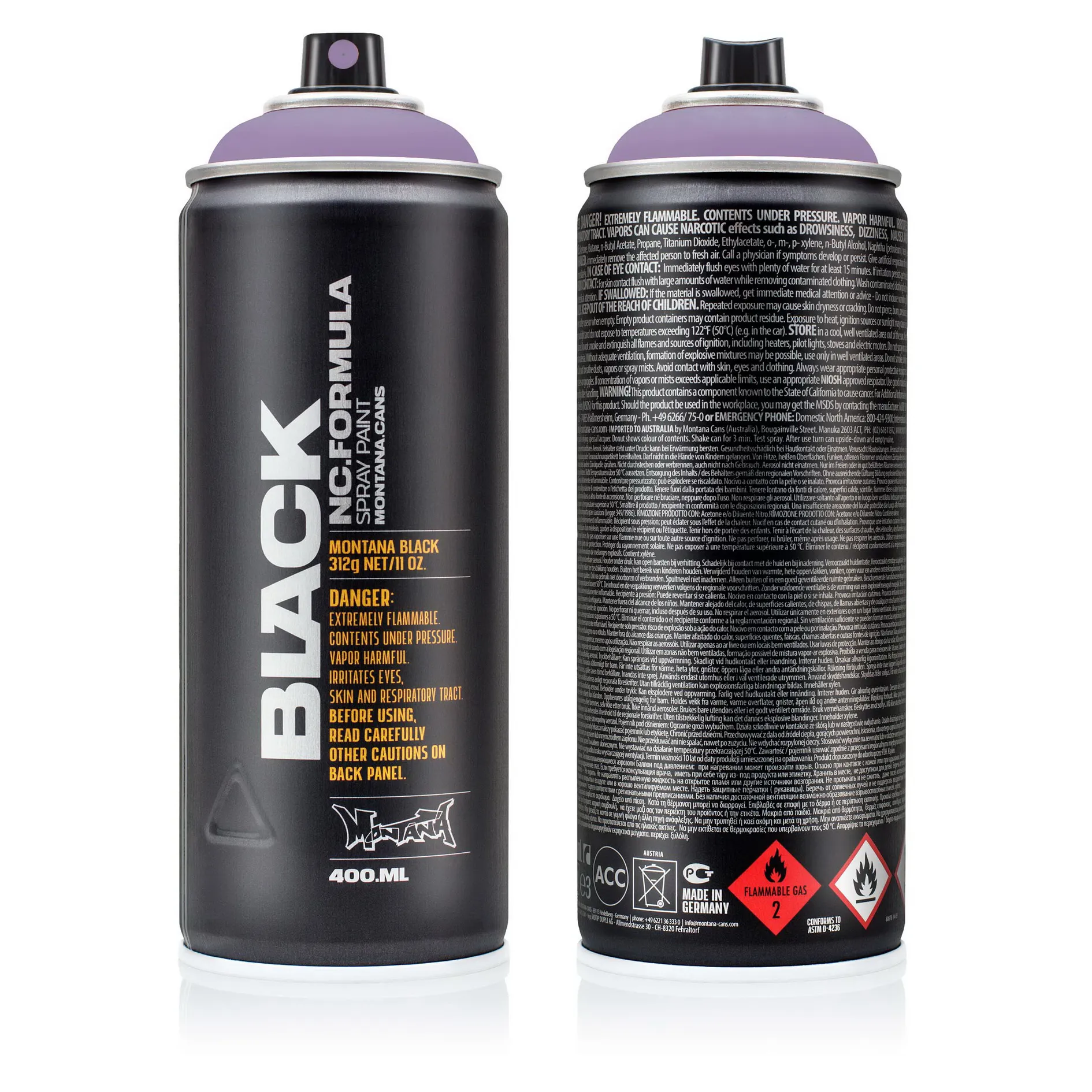 Краска BLACK лаванда MONTANA CANS 4115 BLK