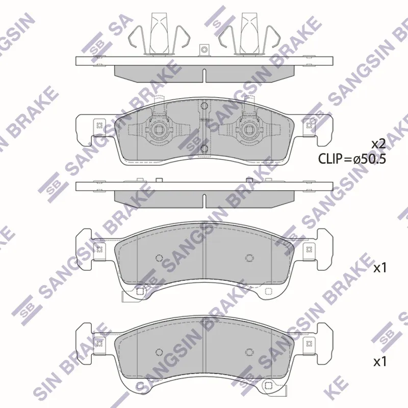 Тормозная колодка SP4386 SANGSIN BRAKE SP4386