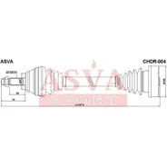 Привод правый 100X787,5X22 ASVA CHDR-004