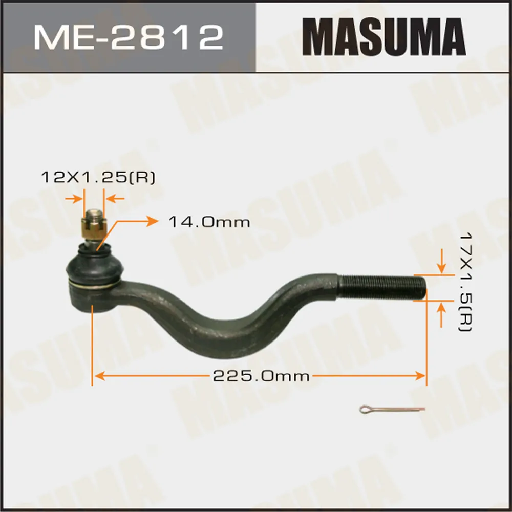 Наконечник рулевой тяги внутр. MASUMA ME-2812