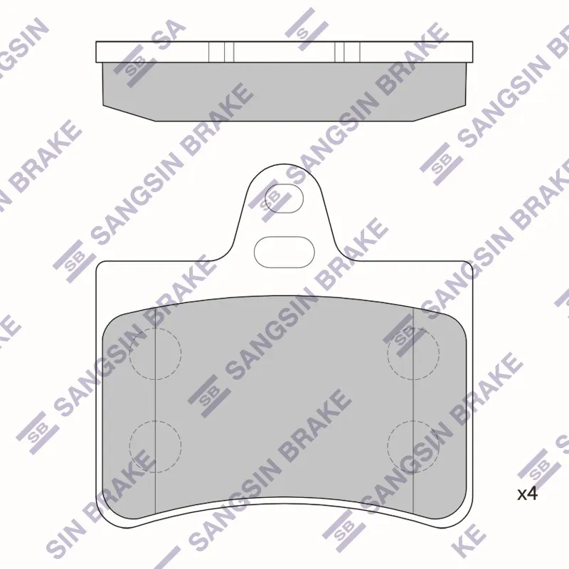 Колодки тормозные CITROEN C5 I 01-04 зад. SP4147