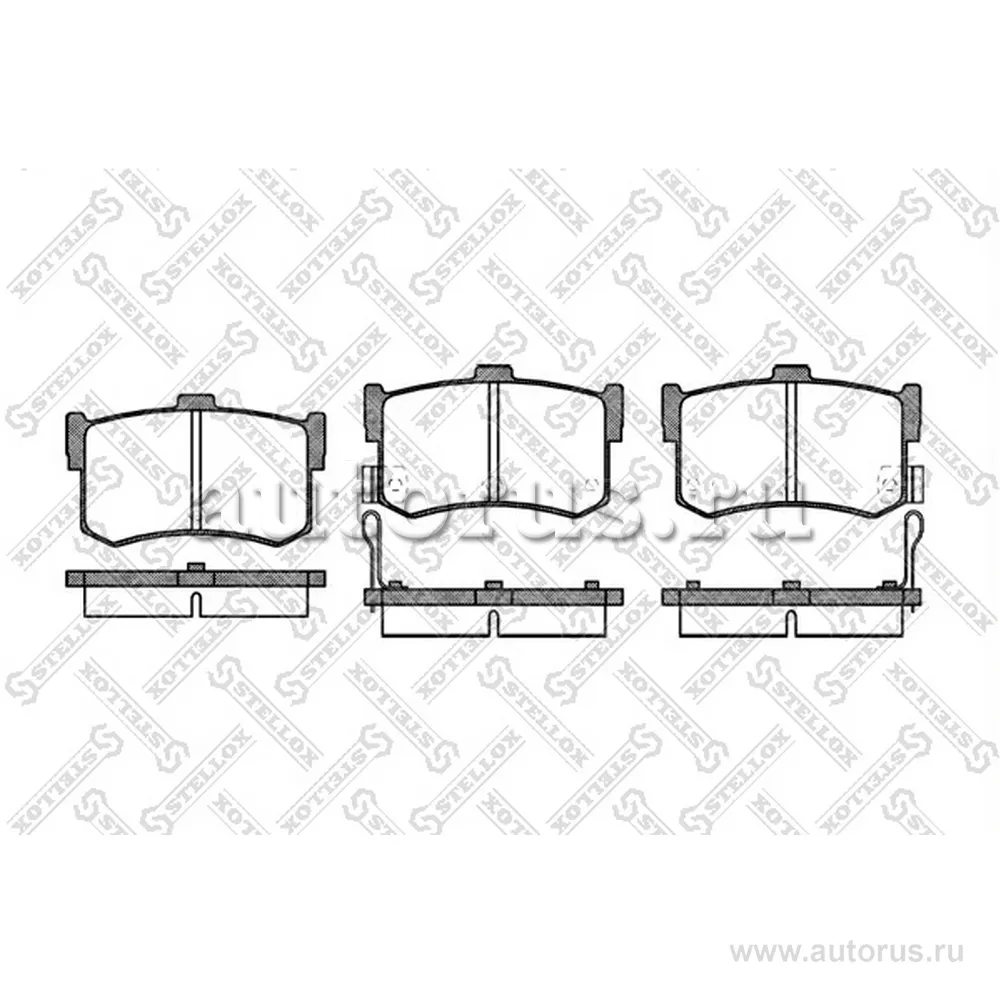 Колодки дисковые з. Hyundai Sonata 1.8i/2.0i 16V/3.0i STELLOX 253 002-SX