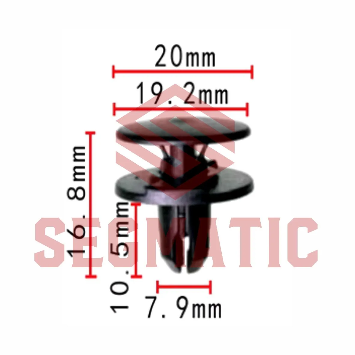 Клипса пластмассовая HONDA SEGMATIC SG70203371