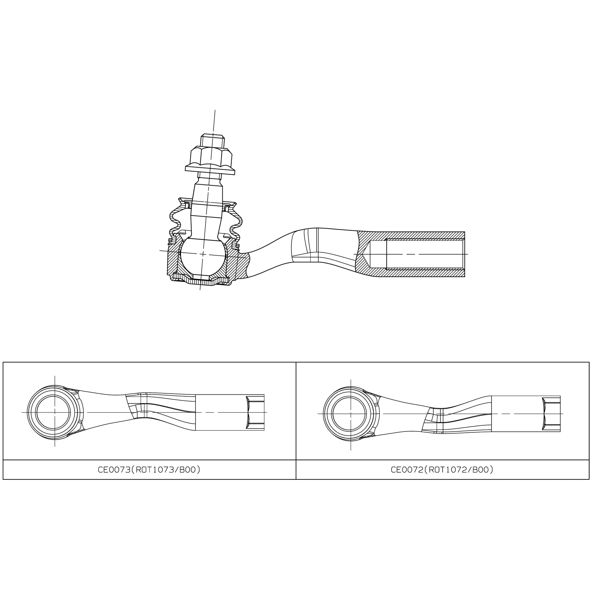 Наконечник рулевой тяги FORD Territory 2009 ~ CTR CE0073