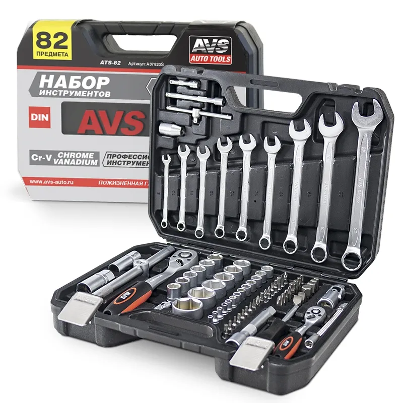 НАБОР ИНСТРУМЕНТА 82 ПРЕДМЕТА AVS ATS-82 AVS A07823S
