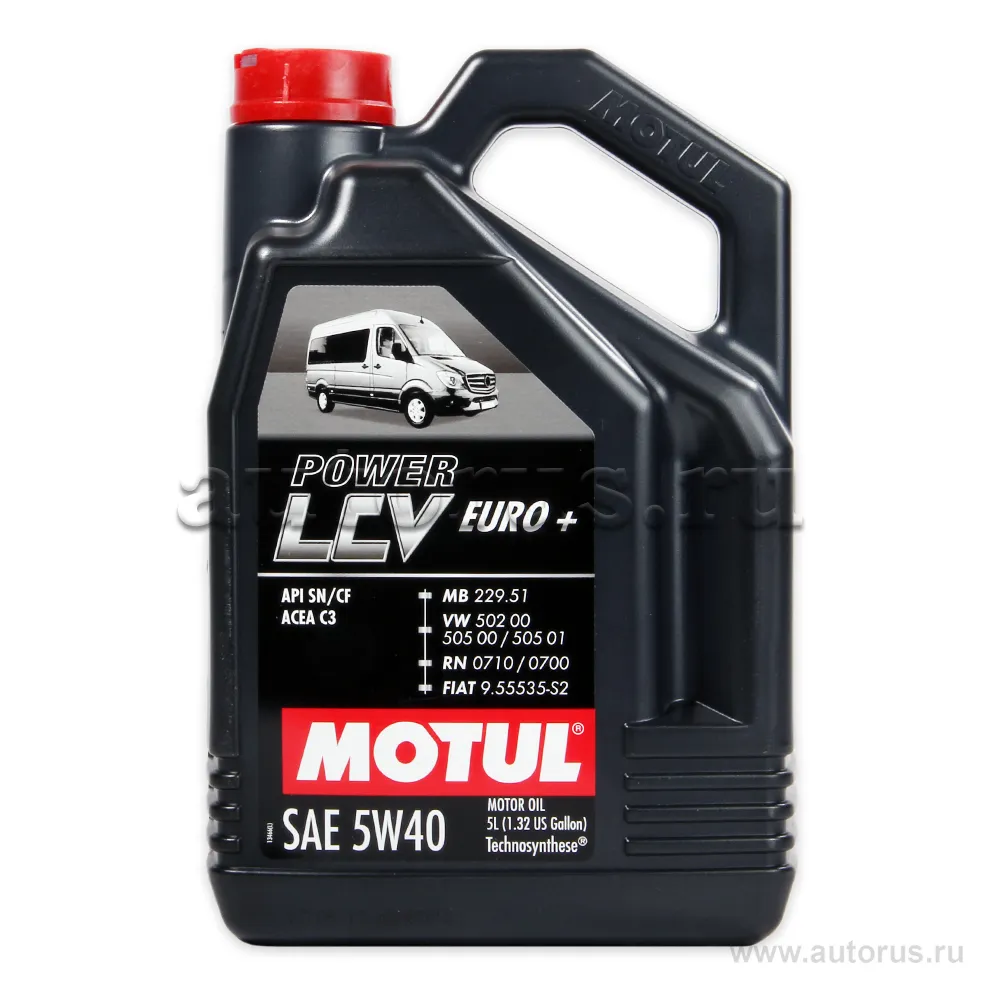 Масло моторное Motul Power LCV Euro+ 5W-40 синтетическое 5 л 106132