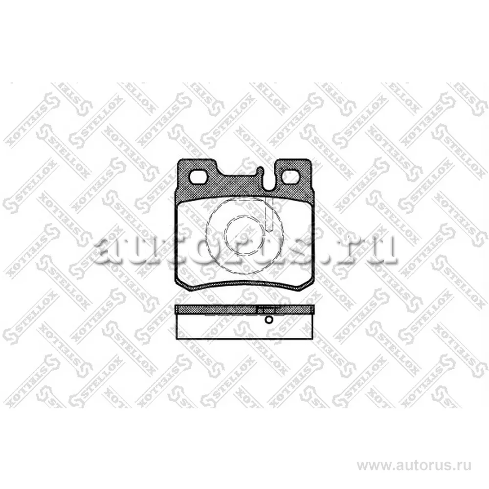 Колодки дисковые з. MB W124 2.0-3.0D/TD 84-95/W210 STELLOX 293 020B-SX