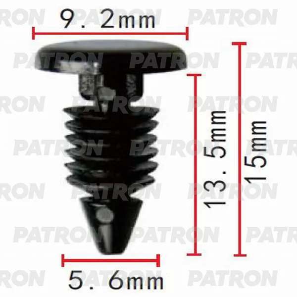 Клипса пластмассовая GM применяемость: уплотнитель PATRON P370391