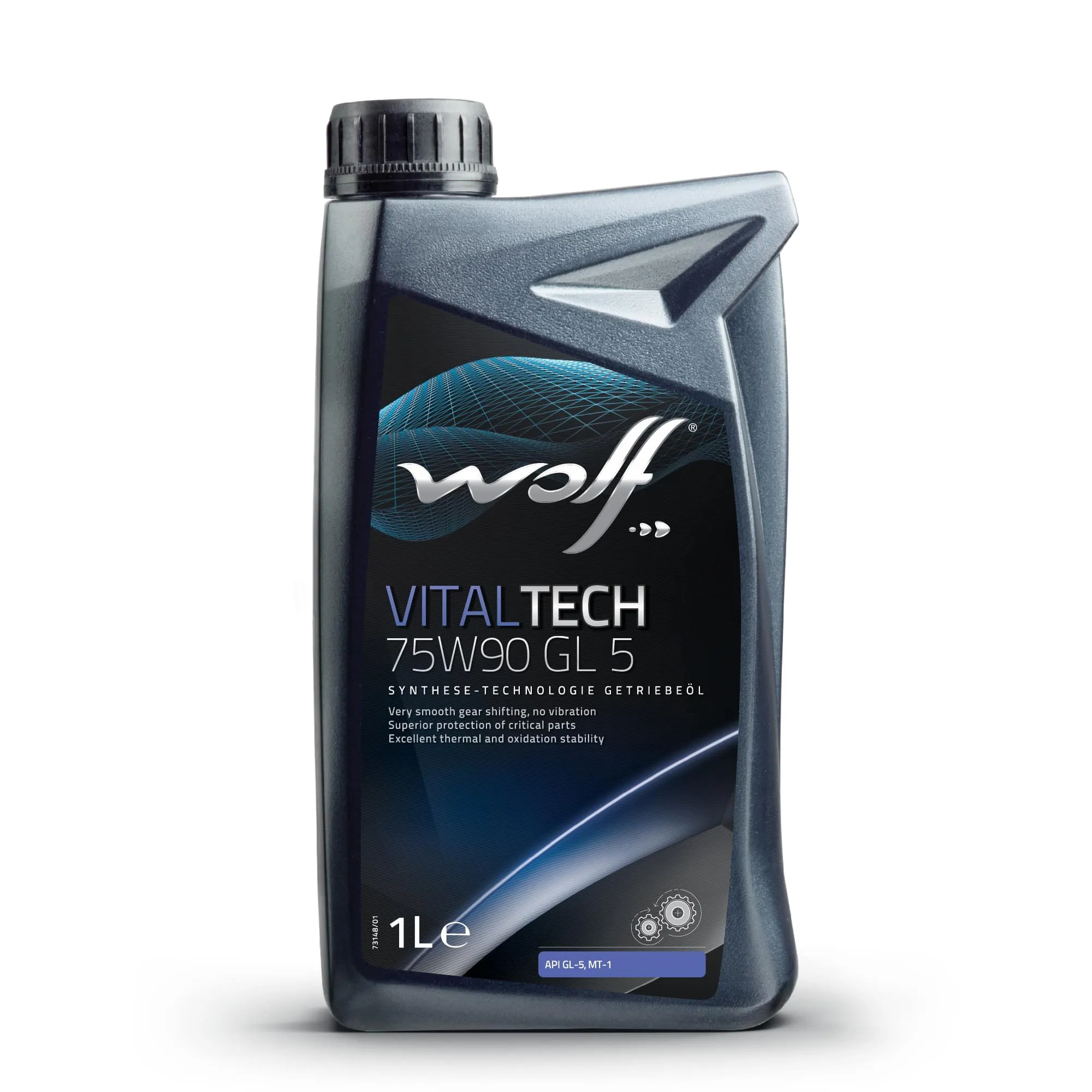Масло трансмиссионное WOLF VITALTECH 75W90 GL 5 1Л Wolf 8303906