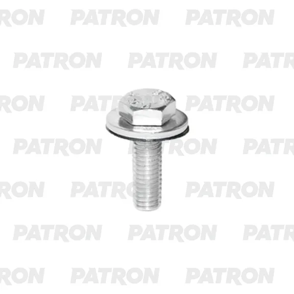 Винт металлический с шайбой, универсальный M6x20x16mm PATRON P37-2943T
