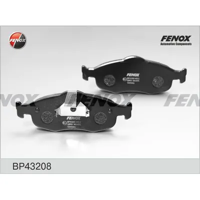 Колодки тормозные передние FENOX BP43208