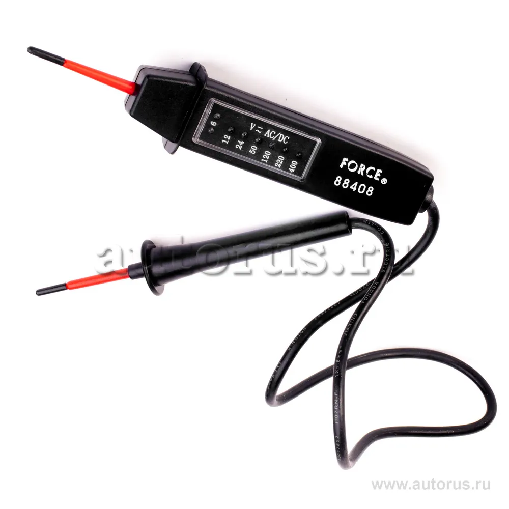 Тестер универсальный 6-400В 210 мм FORCE 88408