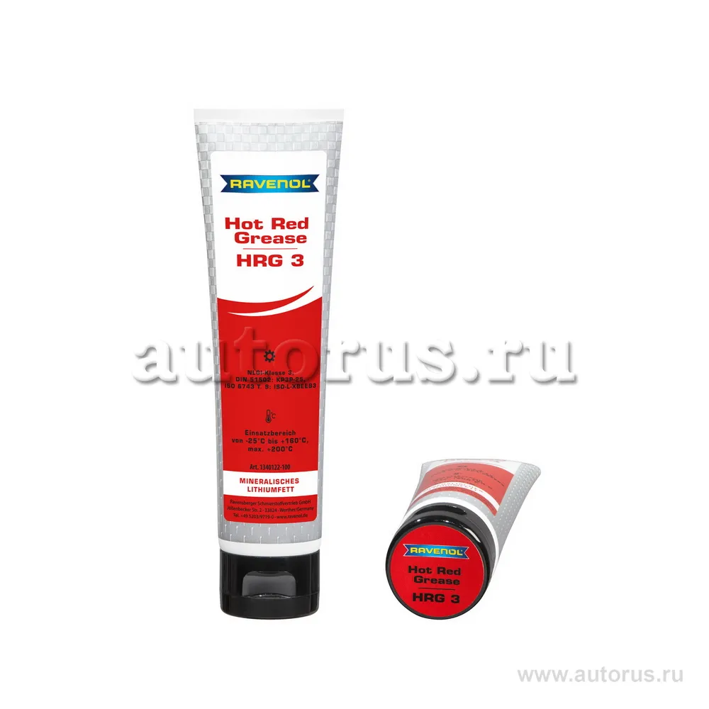 Смазка пластичная RAVENOL Hot Red Grease HRG 3 100 г Ravenol 1340122-100