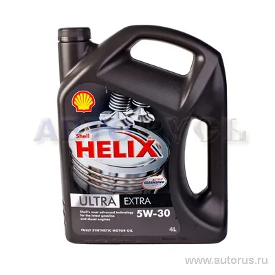 Масло моторное SHELL Helix Ultra Extra 5W-30 синтетическое 4 л 550021645