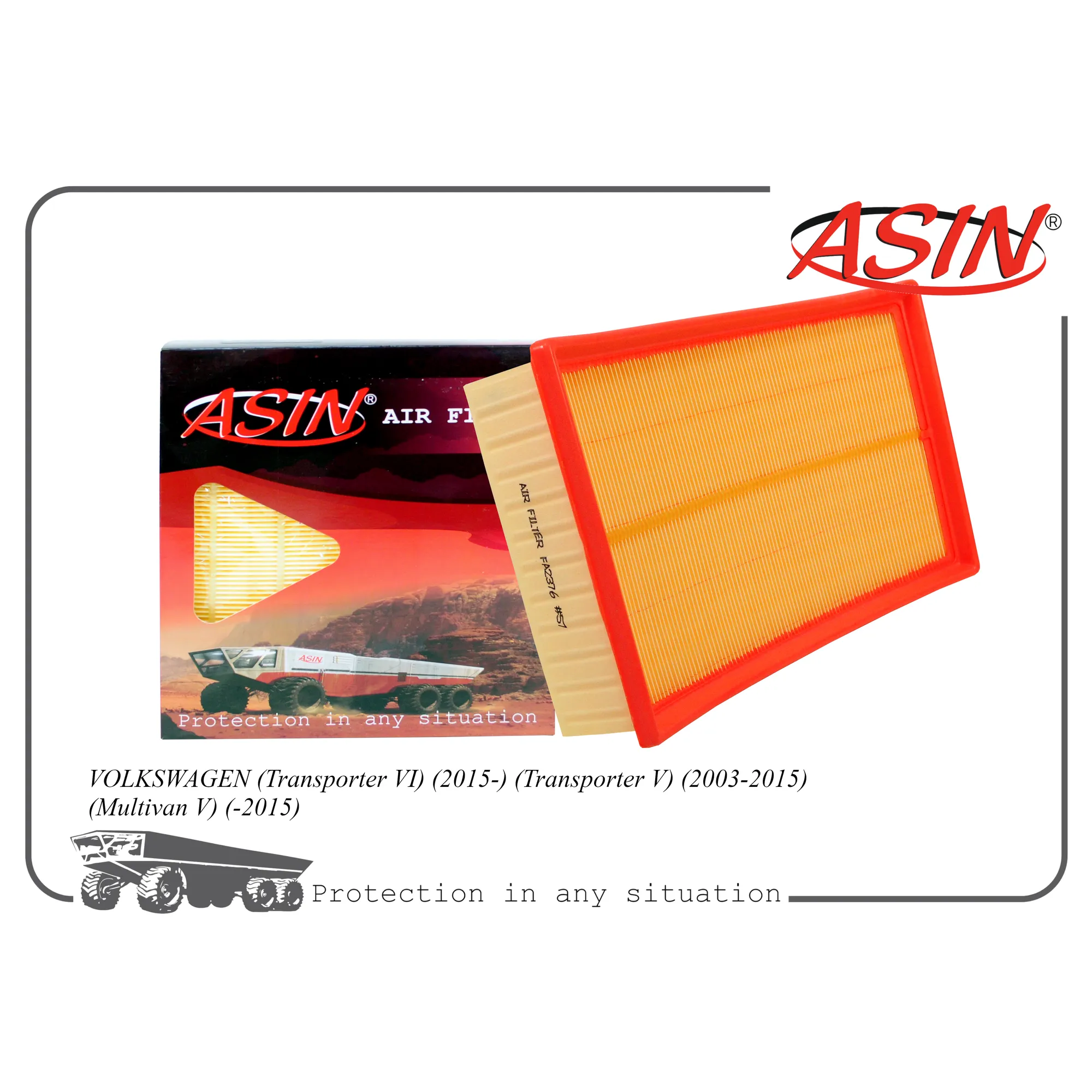 Фильтр воздушный 7H0 129 620/ASIN.FA2376 ASIN ASIN ASINFA2376