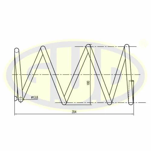 ПРУЖИНА ПЕРЕДН TOY RAV 4 II 00-05 G.U.D GCS092590