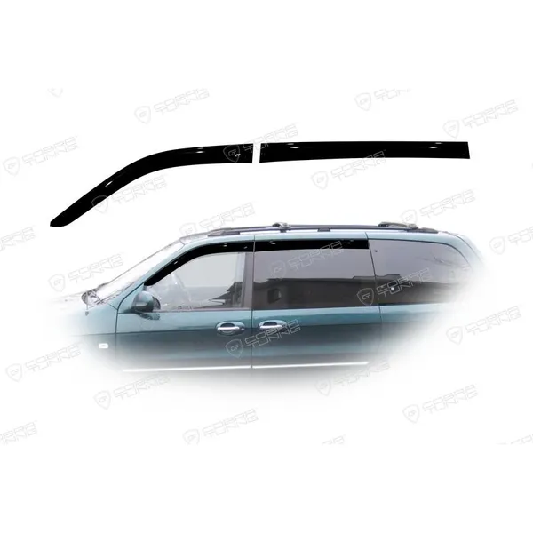 Дефлектора на окна Kia Carnival I 2002-2006 деф.окон Cobra Tuning K14502