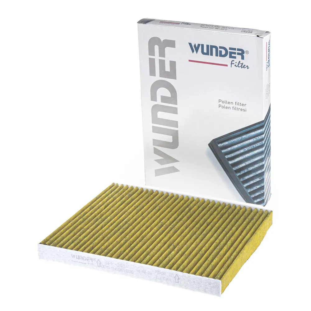 Фильтр салонный (угольный) VW G3 (280x206x24) VW B5 угольный WUNDER FILTER WPK101