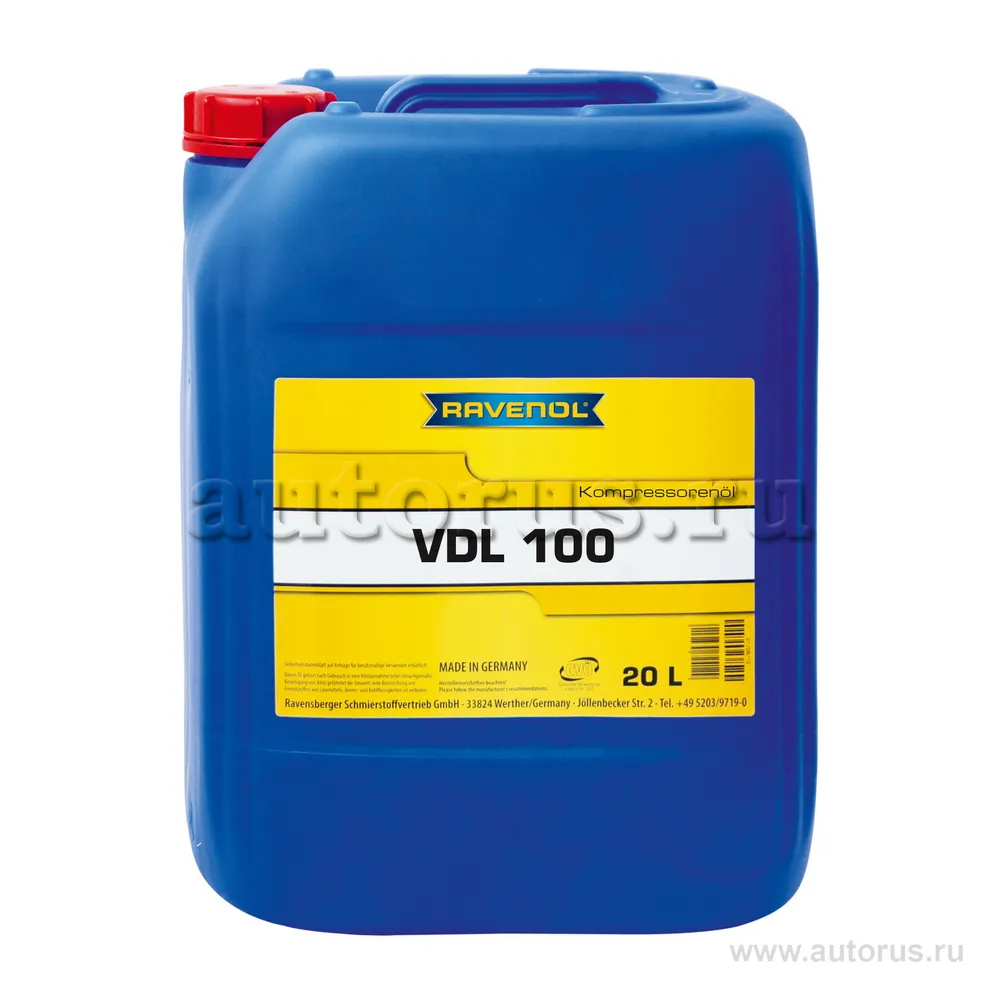 Компрессорное масло RAVENOL Kompressorenoel VDL 100 (20л) new 1330100-020 (4014835736122)