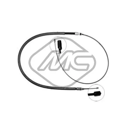 Трос ручника C2 ALL (DRUM BRAKE) DX/SX-RH/LH Metalcaucho 80833