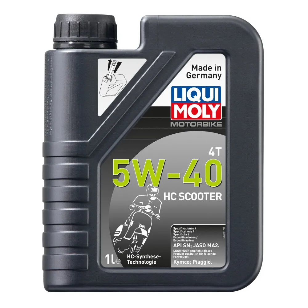 Масло моторное Motorbike 4T HC Scooter 5W-40 SN Plus MA2 (1л) LIQUI MOLY 20829