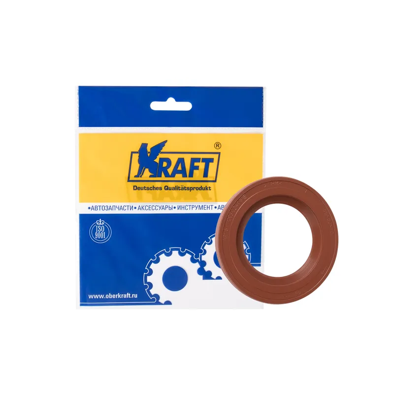 Сальник коленвала передний ГАЗ, УАЗ (дв. УМЗ-4216) с винтовой насечкой OBERKRAFT KRAFT KT885244