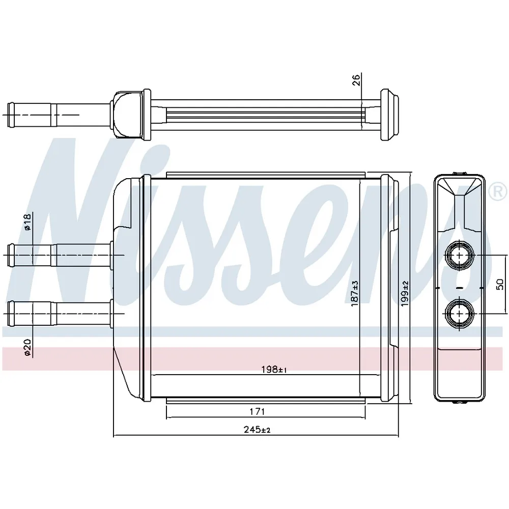 Heater DAEWOO TOSCA (2006) 2.5 NISSENS 707072