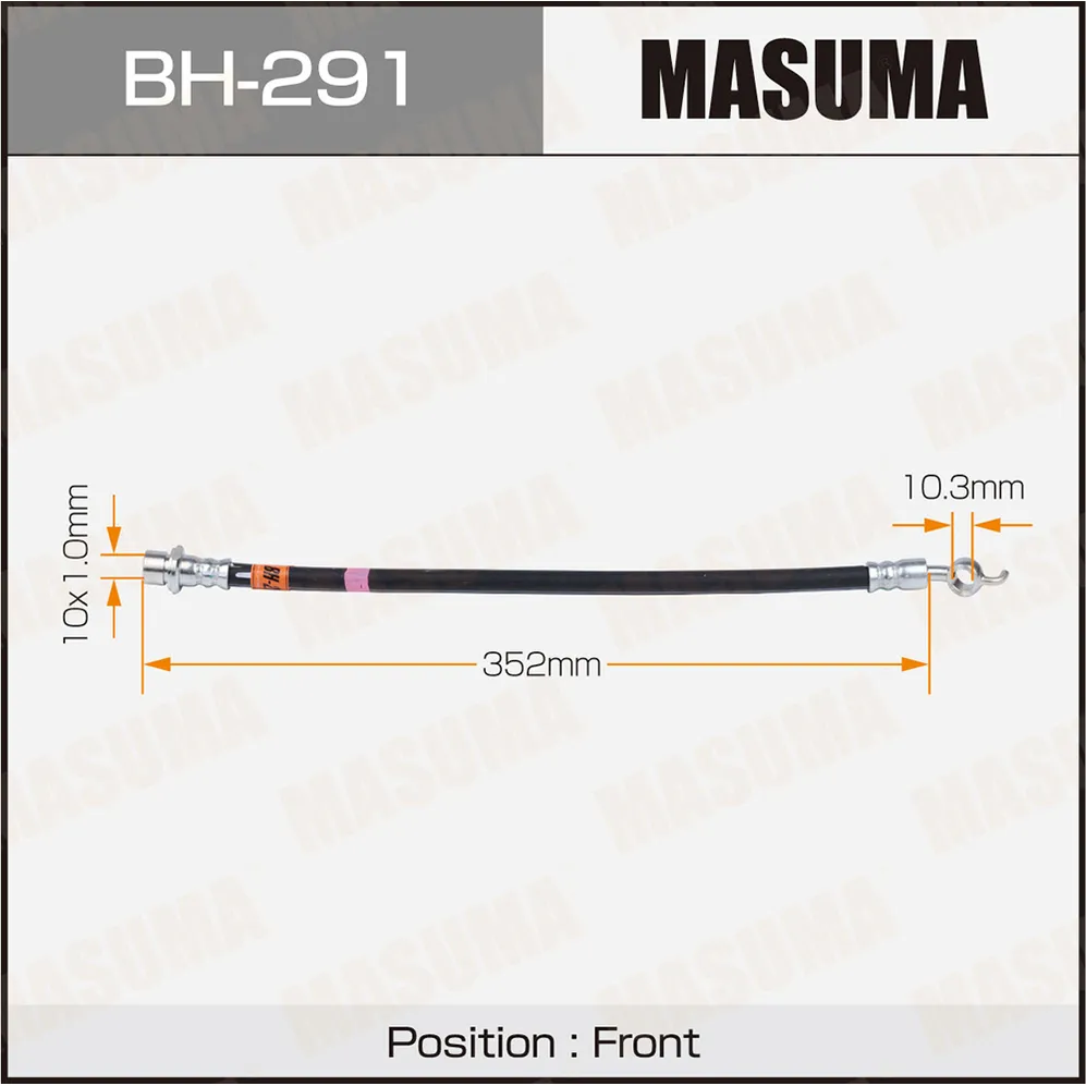 Шланг тормозной передний TOYOTA CHASER MASUMA BH-291