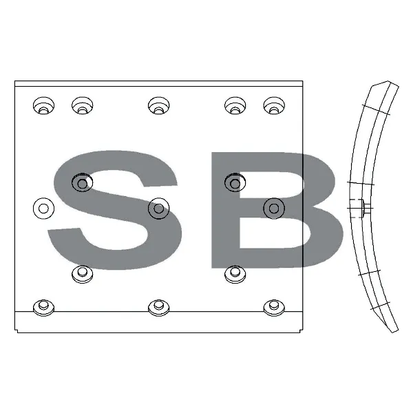 Накладка тормозная задняя, 1шт SANGSIN BRAKE SL017