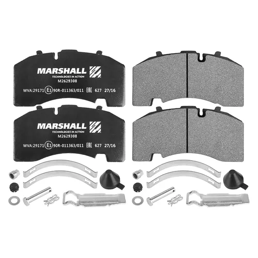 Колодки торм к-т (с уст.комп.) WVA 29171, 29271, 29308 Marshall M2629308