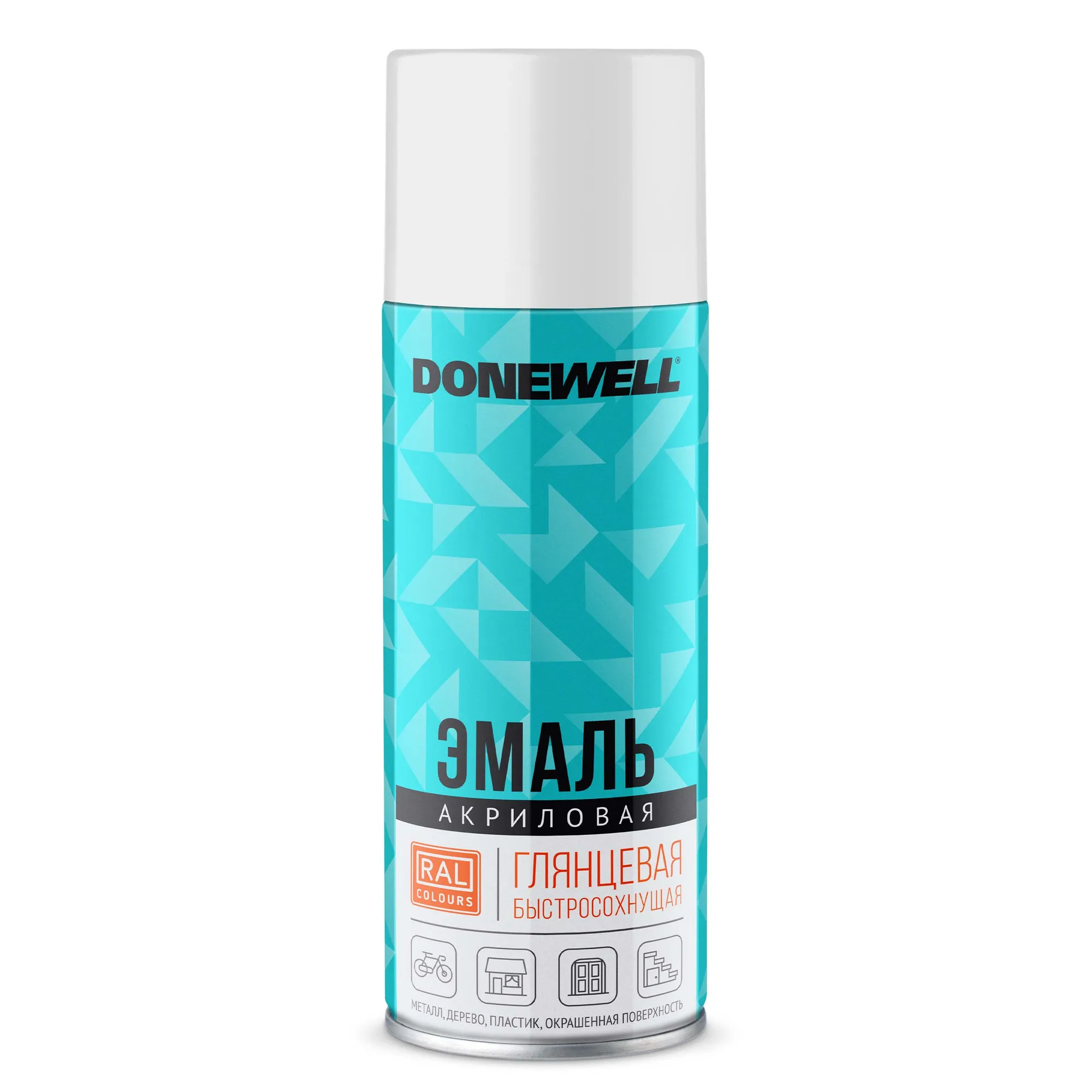 Эмаль универсальная акриловая RAL 9003 белая глянцевая DONEWELL DONEWELL DWA9003
