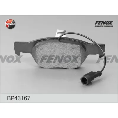 Колодки тормозные дисковые FIAT BRAVA, BRAVO 95-03 ПЕРЕДНИЕ FENOX BP43167