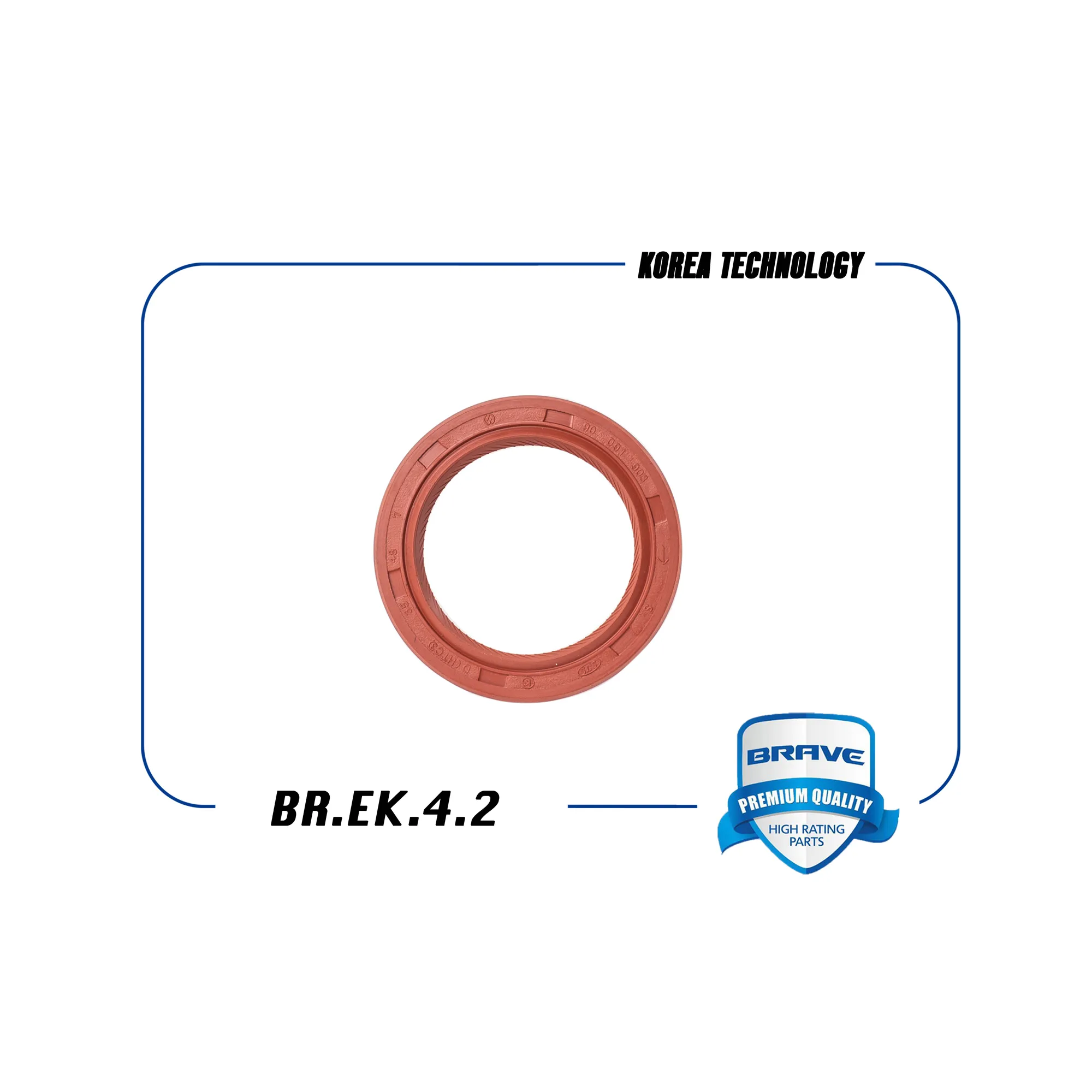 Сальник распредвала CHEVROLET Aveo/Lanos / DAEWOO Nexia 8 кл BRAVE BR.EK.4.2