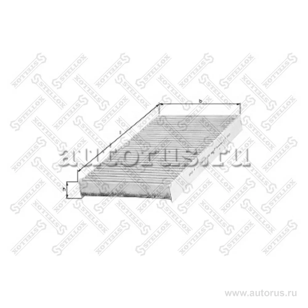 Фильтр салона угольный VW Golf/Bora, Audi A3/TT 1.4i-1.9SDi/TDi 96 STELLOX 71-10063-SX