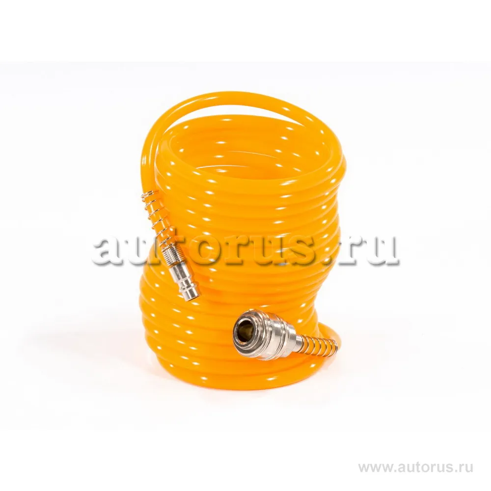 Шланг воздушный, соединение рапид (EURO) 1/4M;1/4F, спиральный, d = 6 мм, D = 8 мм, длина 5 м MATRIX 57002