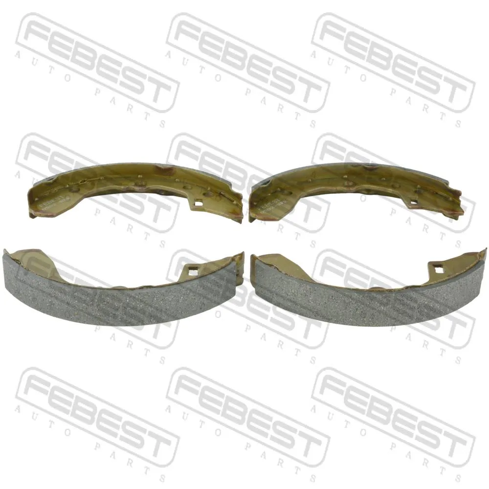 Колодки тормозные задние (барабанные) MAZDA 323 BG 1989-1999 [GEN] FEBEST 0502-BFR