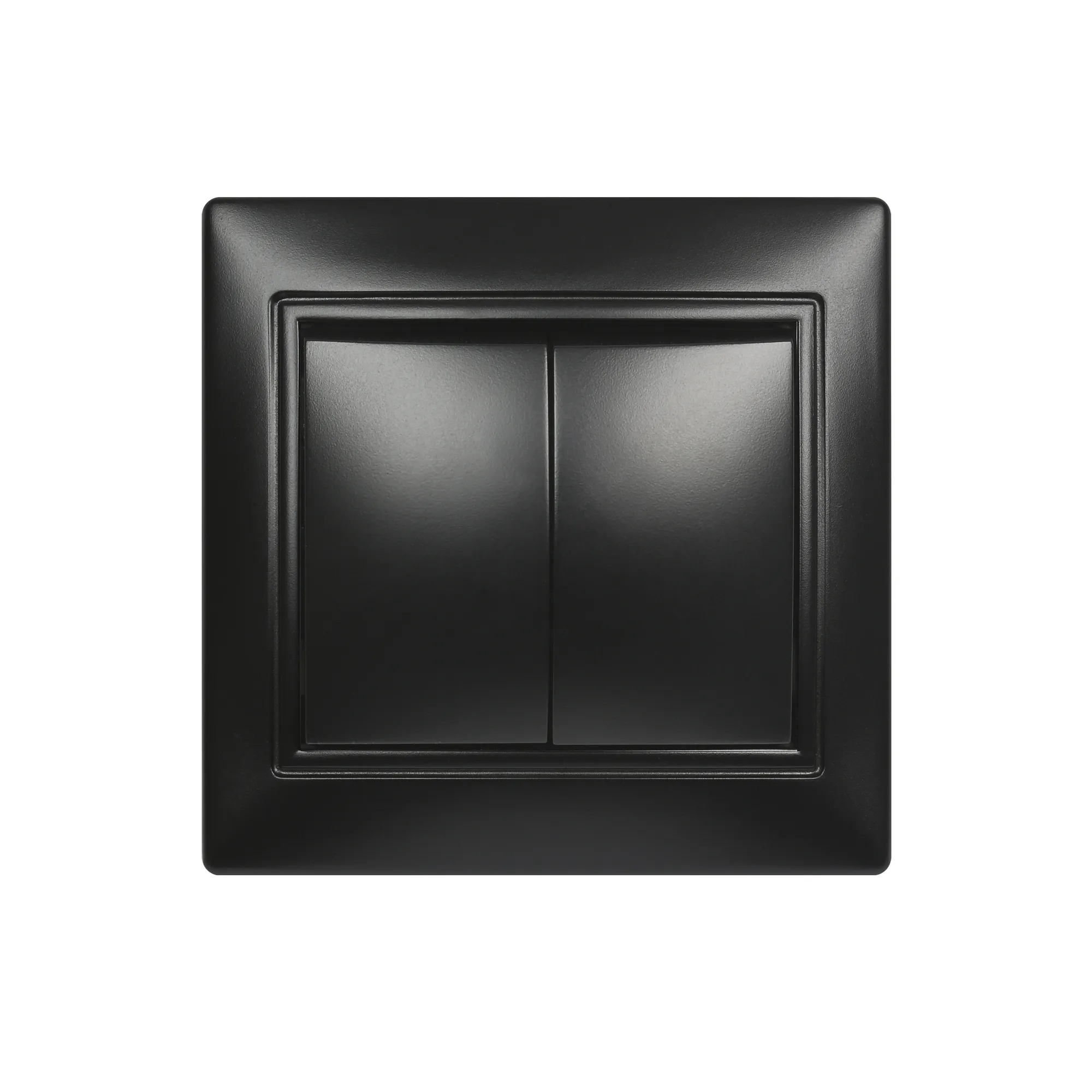 Выключатель 2-клавишный 10а черный, венера SMARTBUY SBE-01B-10-SW2-0-C