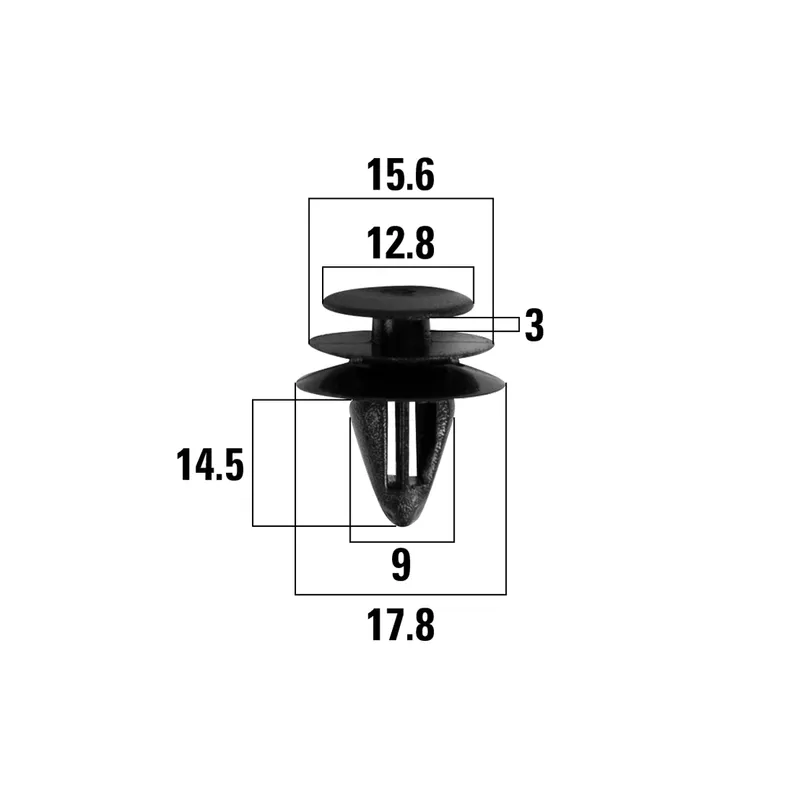 Клипсы автомобильные Toyota Land Cruiser, RAV4/Nissan X-Trail, Teana KT 106251