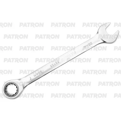 Ключ комбинированный трещоточный, 22 мм PATRON P-75722