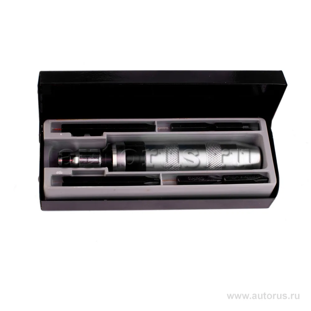 Отвертка ударная с битами PH и SL 7пр TOYA 65122