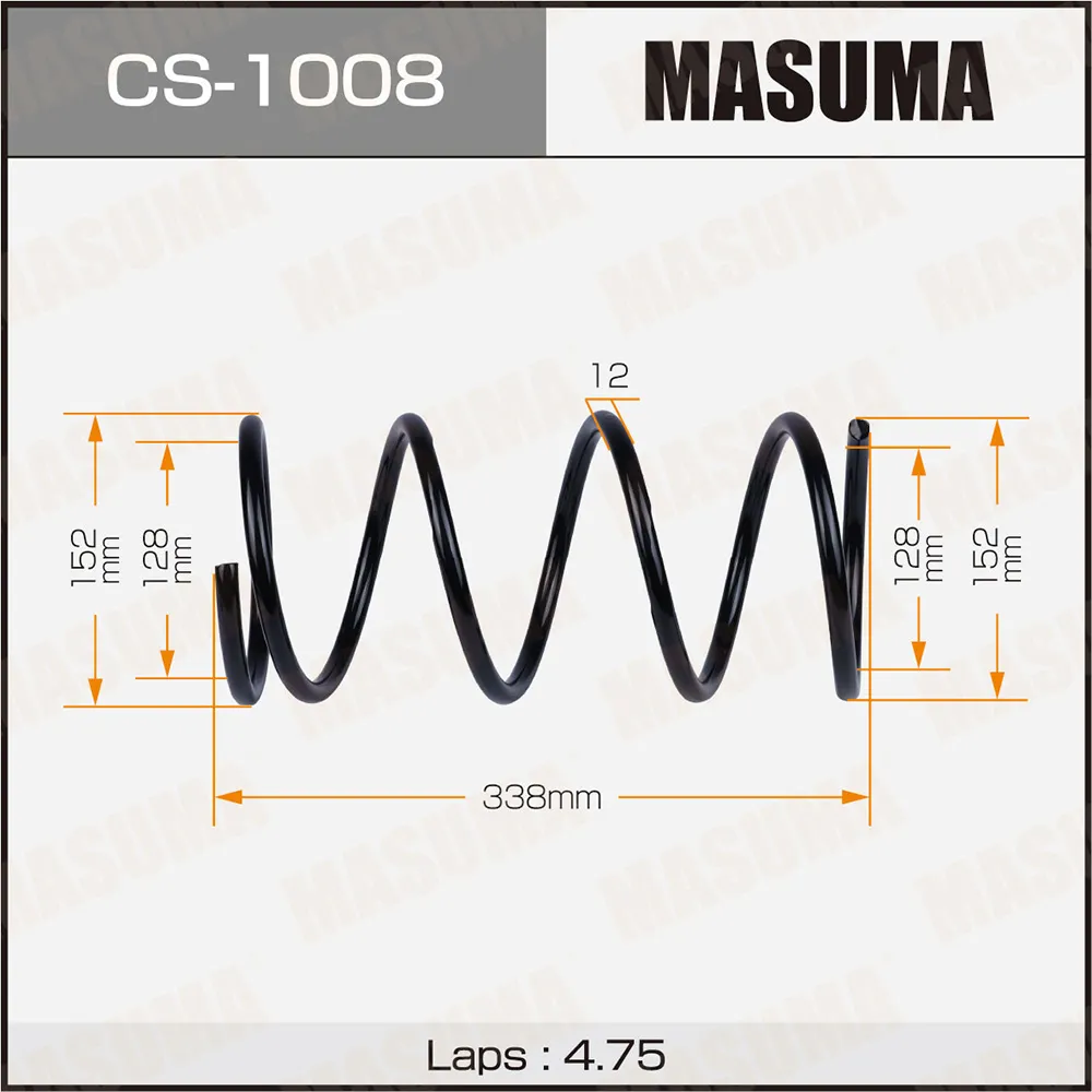 Пружина передняя TOYOTA COROLLA MASUMA CS-1008