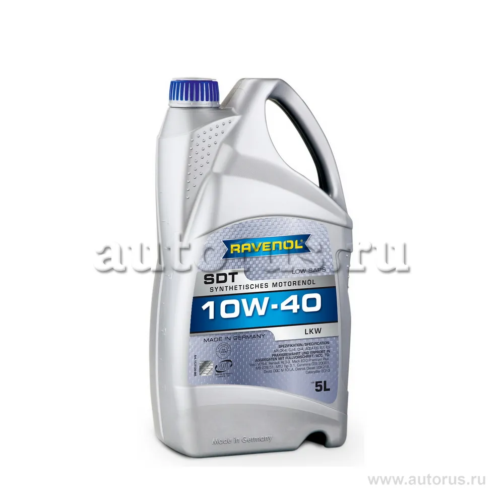 Моторное масло RAVENOL SDT Super Duty Truck SAE 10W-40 (5л) new 1121120-005 (4014835850637)