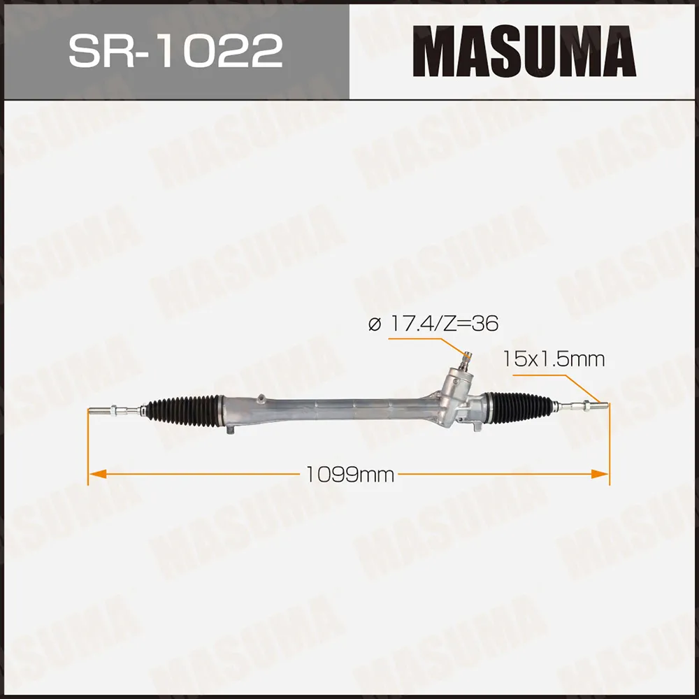 Рейка рулевая TOYOTA AURIS MASUMA SR1022